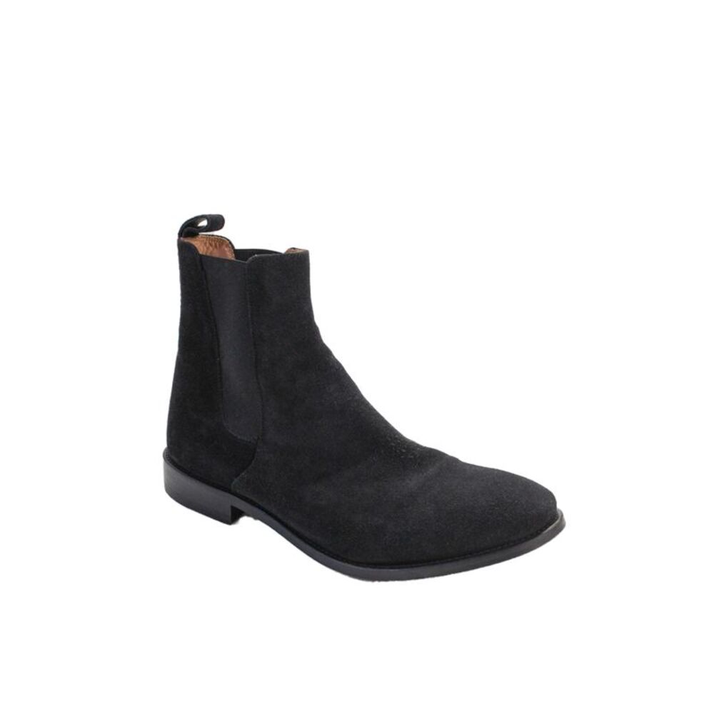 ORO Lod Angeles Mens Suede Elastic Slip-On Chelsea Ankle Boots Black Size 11
